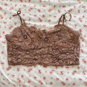 lace corset-like top